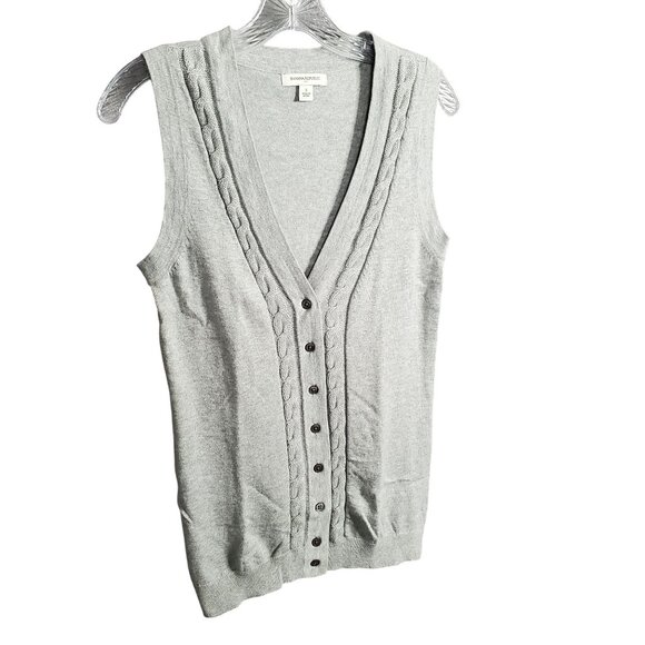 Banana Republic Womens S Vest Sweater Knit Button Front Angora Cashmere Blend - Picture 1 of 11